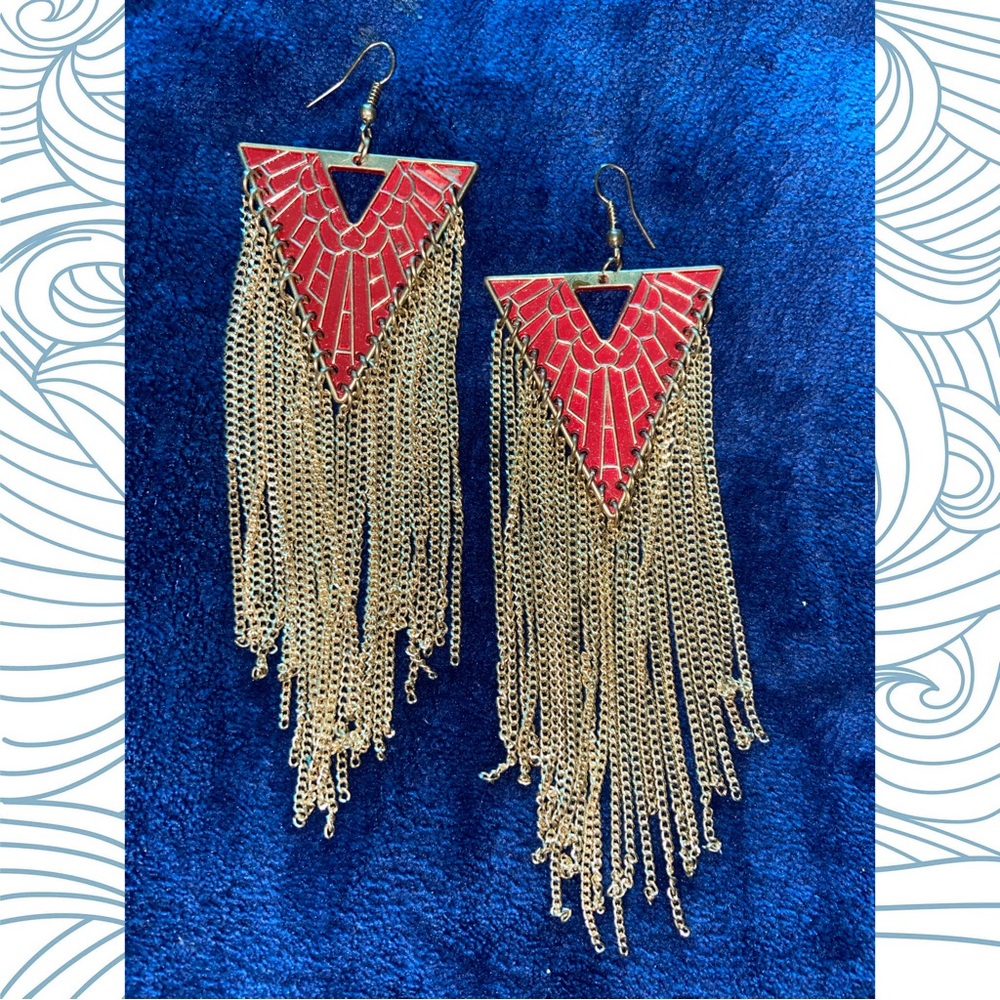Triangle Dangle Earrings